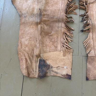 LOT 419: Vintage Western Leather Chaps