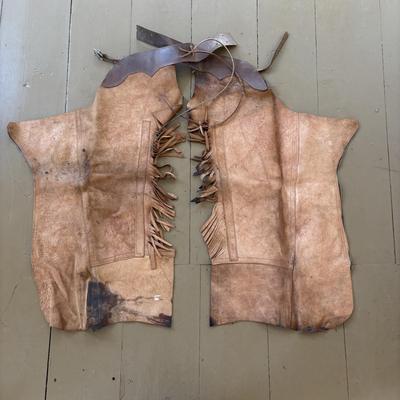 LOT 419: Vintage Western Leather Chaps