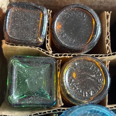 LOT 420: Clevenger Bros. White Horse Historical Society Amethyst Bottle, Holly City Bottle & Paper Weight President Spoon Collection,...