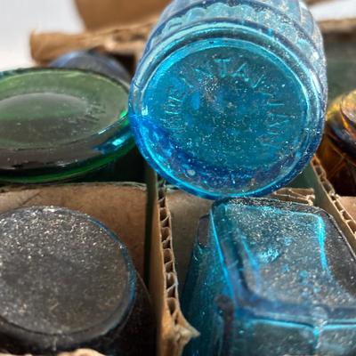 LOT 420: Clevenger Bros. White Horse Historical Society Amethyst Bottle, Holly City Bottle & Paper Weight President Spoon Collection,...