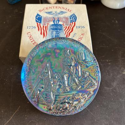 LOT 420: Clevenger Bros. White Horse Historical Society Amethyst Bottle, Holly City Bottle & Paper Weight President Spoon Collection,...