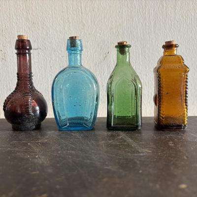 LOT 420: Clevenger Bros. White Horse Historical Society Amethyst Bottle, Holly City Bottle & Paper Weight President Spoon Collection,...