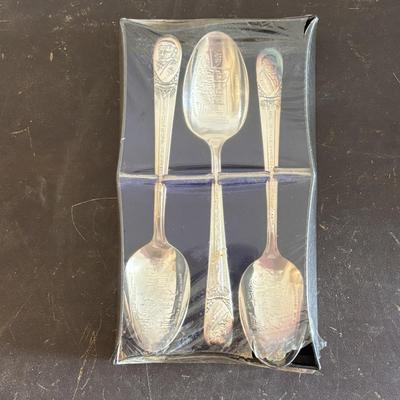 LOT 420: Clevenger Bros. White Horse Historical Society Amethyst Bottle, Holly City Bottle & Paper Weight President Spoon Collection,...