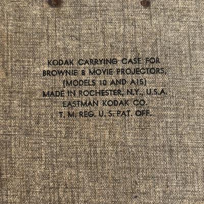 LOT 421: Vintage Eastman Kodal 32oz Darkroom Beaker, Kodak Brownie 8 Movie Projector, Brownie Holiday Camera