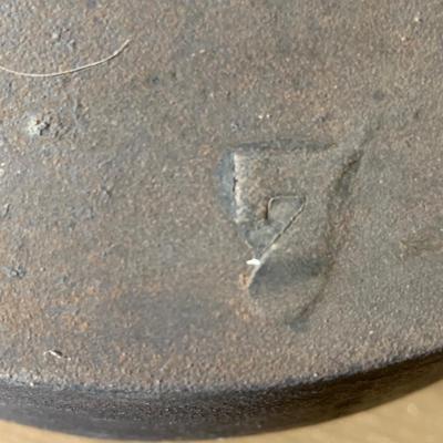 LOT 436: Vintage/Antique Cast Iron Pot with Handle, Cast Iron Tea Kettle and a Large Clever without a Handle