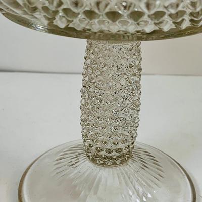 LOT439: Lenox Bud Vase and Small Gold Rimmed Lemon Shaped Nut Bowl, Crystal Compote and More