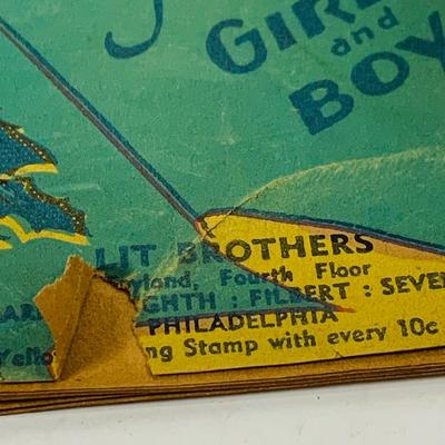 LOT 445: Vintage/Antique Composite Santa Doll, Handcrafted Wood Santa Face and a Vintage Santa Booklet