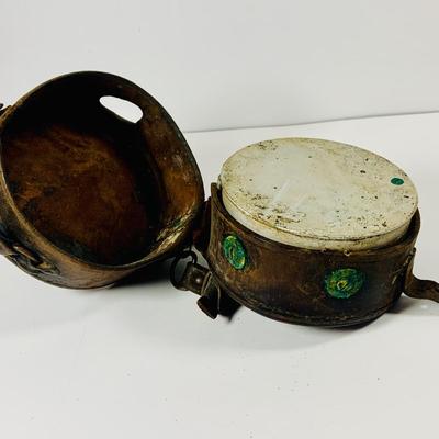 LOT:448: Antique Time Piece from the Early 20th Century In Leather Case