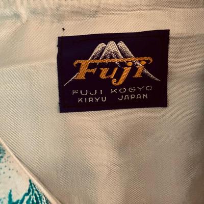 LOT 452: Beautiful Collection of Cloths and Collectables from Japan Including Wood Shoes, Fan, Rare Mechaincal Wooden Cigarette Roll Top...