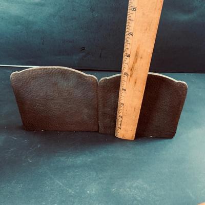 LOT 455: Collection of Antique Books and Bronze Bookends Including 1876 Old Abe by Barrett, Aesop's Fables 1844, Sketches by Boz...