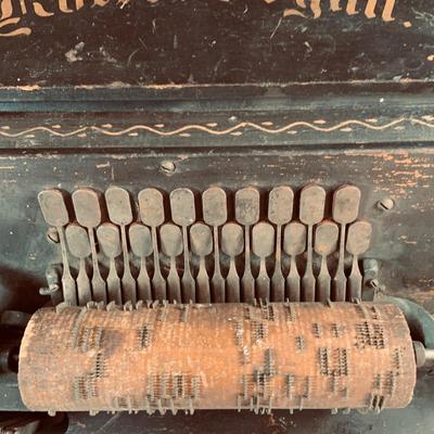 LOT 457: Antique "The Gem" Roller Organ