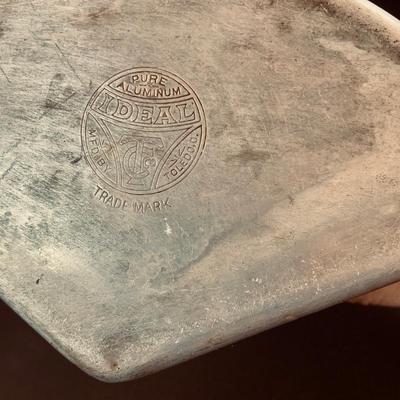 LOT 458: Collection of Vintage Canteens and 3 Ideal Pure Aluminum Pots/Containers and a Boy Scout Fork and Knife Case