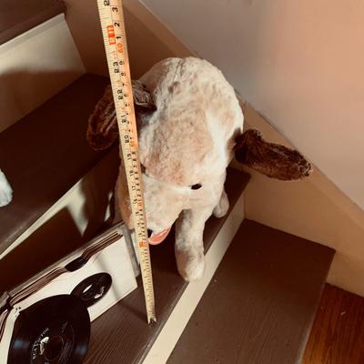 LOT 460: RCA Nipper Dog Plushes and a Book of Glenn Miller RCA 45's