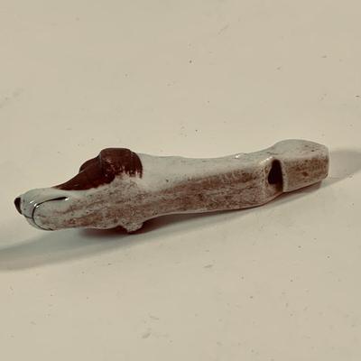 LOT461: Unique Dog Shaped Whistle and 2 Dog Figurines by Ucagco Japan and a Cat Ink Well by Tevvy