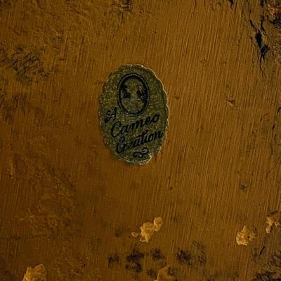 LOT463: Victorian Collection Including 2 Milk Glass Painted Bottles with One Stopper, 2 Cameo Creations and a Ornate Gold and Floral...