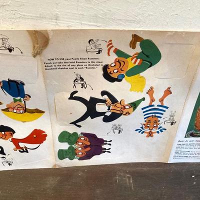 LOT 464: Vintage Celebration / Entertaining Collection - Roly Poly Ombre Glasses, Aluminum Ice Buckets, Pitcher, Party Kit Puerto Rican...