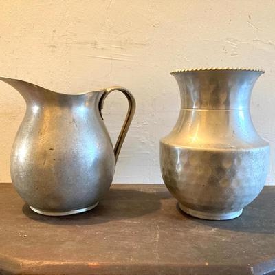 LOT 464: Vintage Celebration / Entertaining Collection - Roly Poly Ombre Glasses, Aluminum Ice Buckets, Pitcher, Party Kit Puerto Rican...