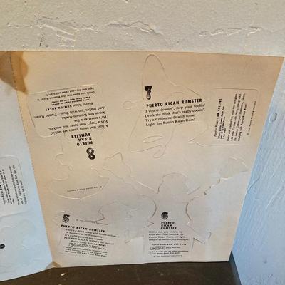 LOT 464: Vintage Celebration / Entertaining Collection - Roly Poly Ombre Glasses, Aluminum Ice Buckets, Pitcher, Party Kit Puerto Rican...