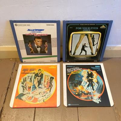 LOT 465: James Bond 007 Collection of Eight Laser Discs