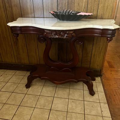 Victorian marble top table