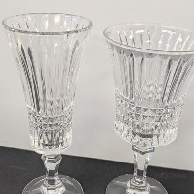 10 - Fostoria Aspen Diamond Cut Crystal Glasses #3