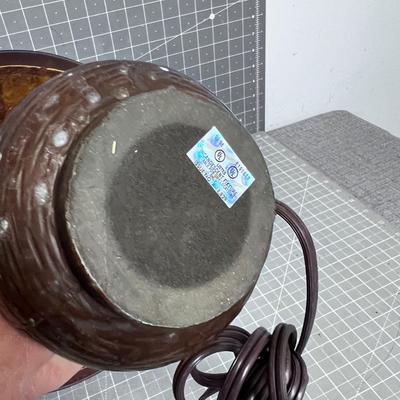 Vintage Table Lamp Mica Shade