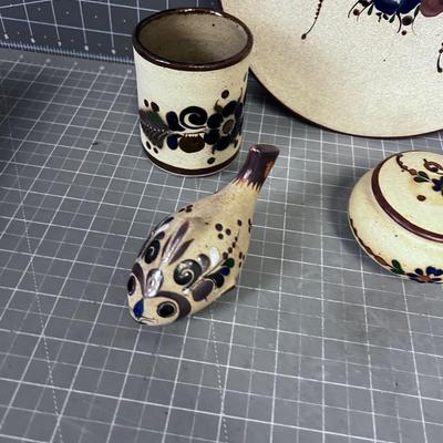 NETZI Fish & Dove Plate, Jar, Cups, Etc. 