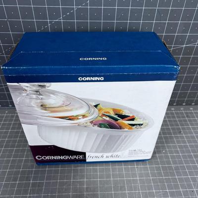 Corningware French White Casserole New in the Box 