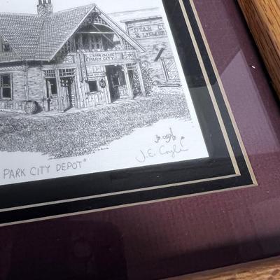 Park City DEPOT Print Signed 