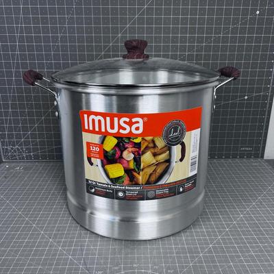 32 QUART NEW Never Used. Steamer Stock Pot ETC.