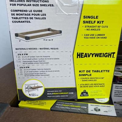 6 Single shelf Kit, BRACKETS NEW in the Package