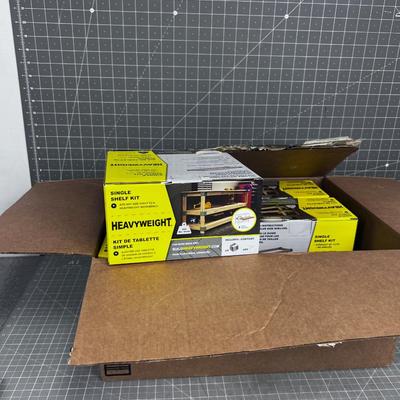 6 Single shelf Kit, BRACKETS NEW in the Package