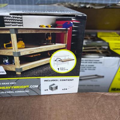6 Single shelf Kit, BRACKETS NEW in the Package