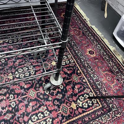 Bakers Rack With 4 Shelves on Wheels Short Black Rack 