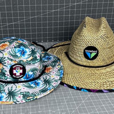 2 SNOW BIRD Hats 