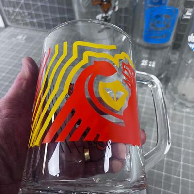 (5) Octoberfest Huge Glass Beer Mugs from SNOW BIRD
