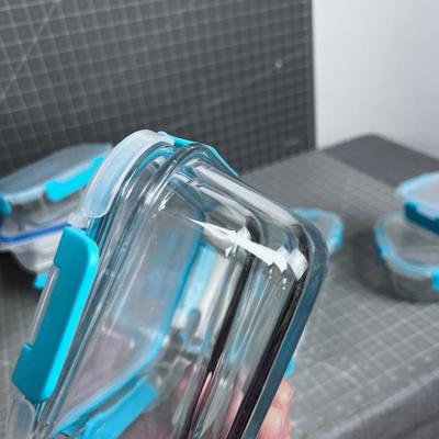 Glass with Locking Lid Food Containers