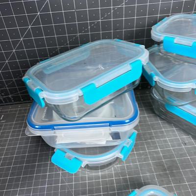 Glass with Locking Lid Food Containers