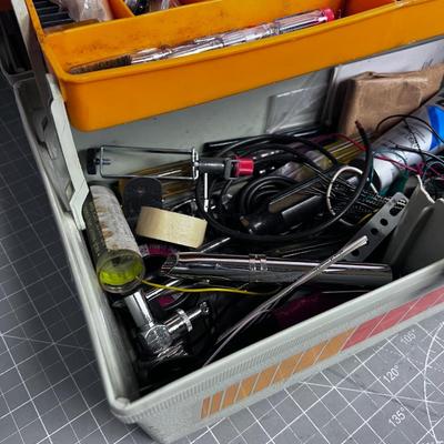 Tool Box full of Small Electrical Items