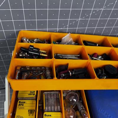 Tool Box full of Small Electrical Items