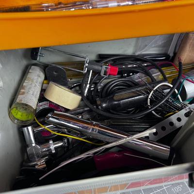 Tool Box full of Small Electrical Items
