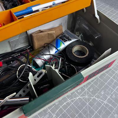 Tool Box full of Small Electrical Items