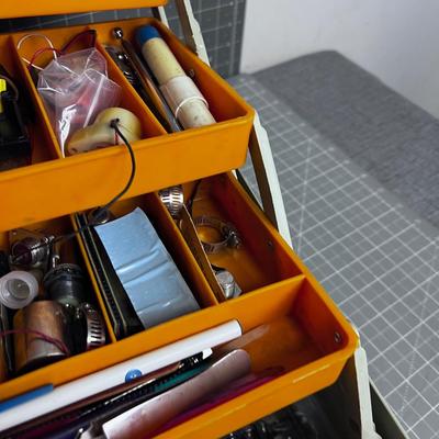 Tool Box full of Small Electrical Items