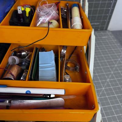 Tool Box full of Small Electrical Items