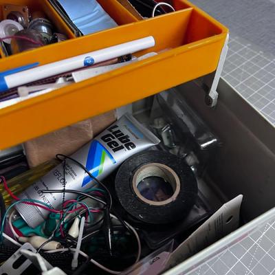 Tool Box full of Small Electrical Items