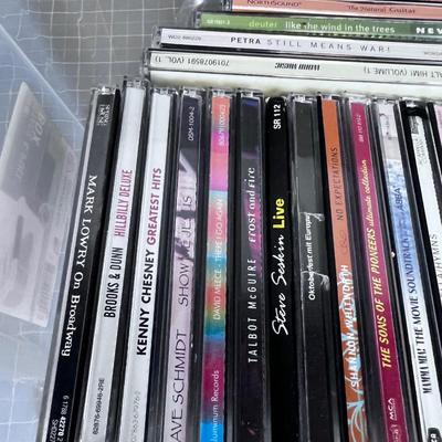 Box of CD's 