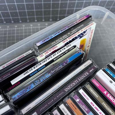 Box of CD's 