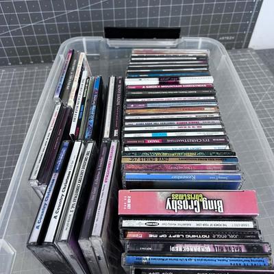 Box of CD's 