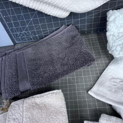 Lot of Linens Dish Towels, Hot Pads, Wash Clothes. 