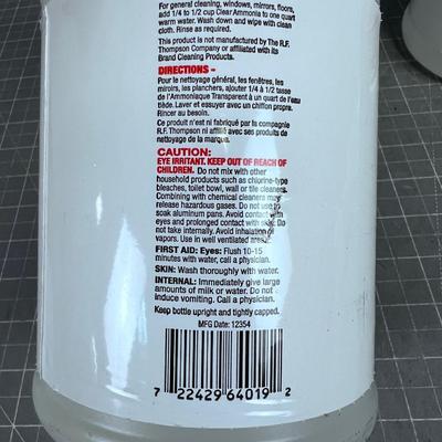 2 - Half Gallons of Ammonia (Sealed)